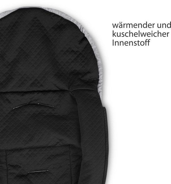 Voetenzak Tulip Fashion Edition - voor babyzitje Tulip - ingewerkte sleuven voor gordelgeleiding & veilige bevestiging van het gordelsysteem in de auto - kleur: mineraal — afbeelding 3