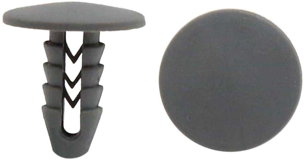 sourcingmap Deur klinknagel Bevestiging Trim Panel Retainer Clip Grijs 8mm Gat Dia 50 stks