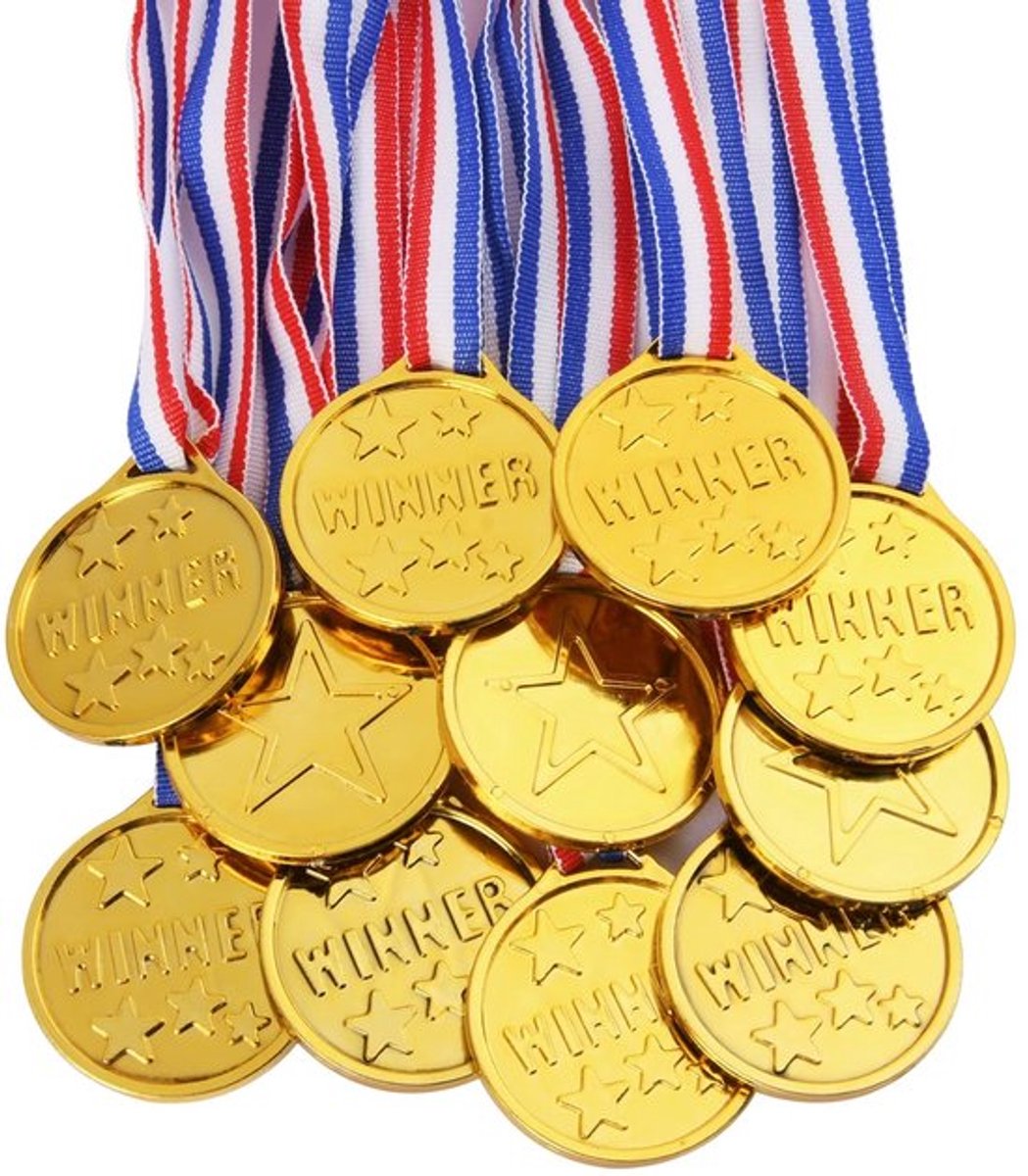 SPHProducts - flintronic 12 stuks winnaarsmedailles - kunststof