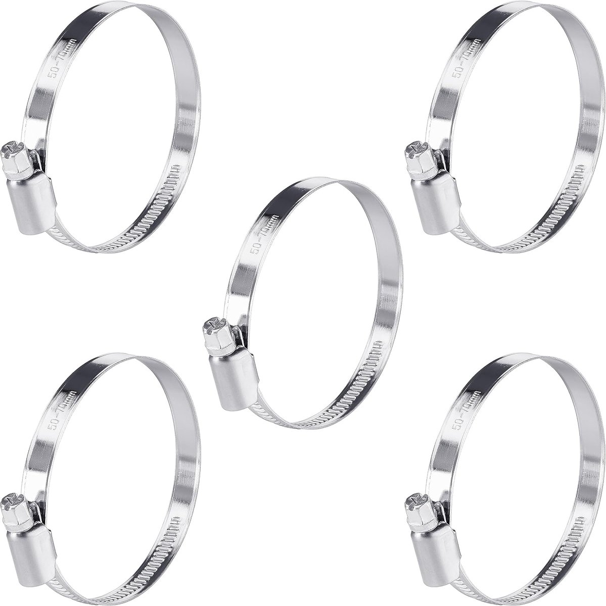 Klemmen 50-70 mm met Breedte 9 mm, W2 kwaliteit (5 stuks)