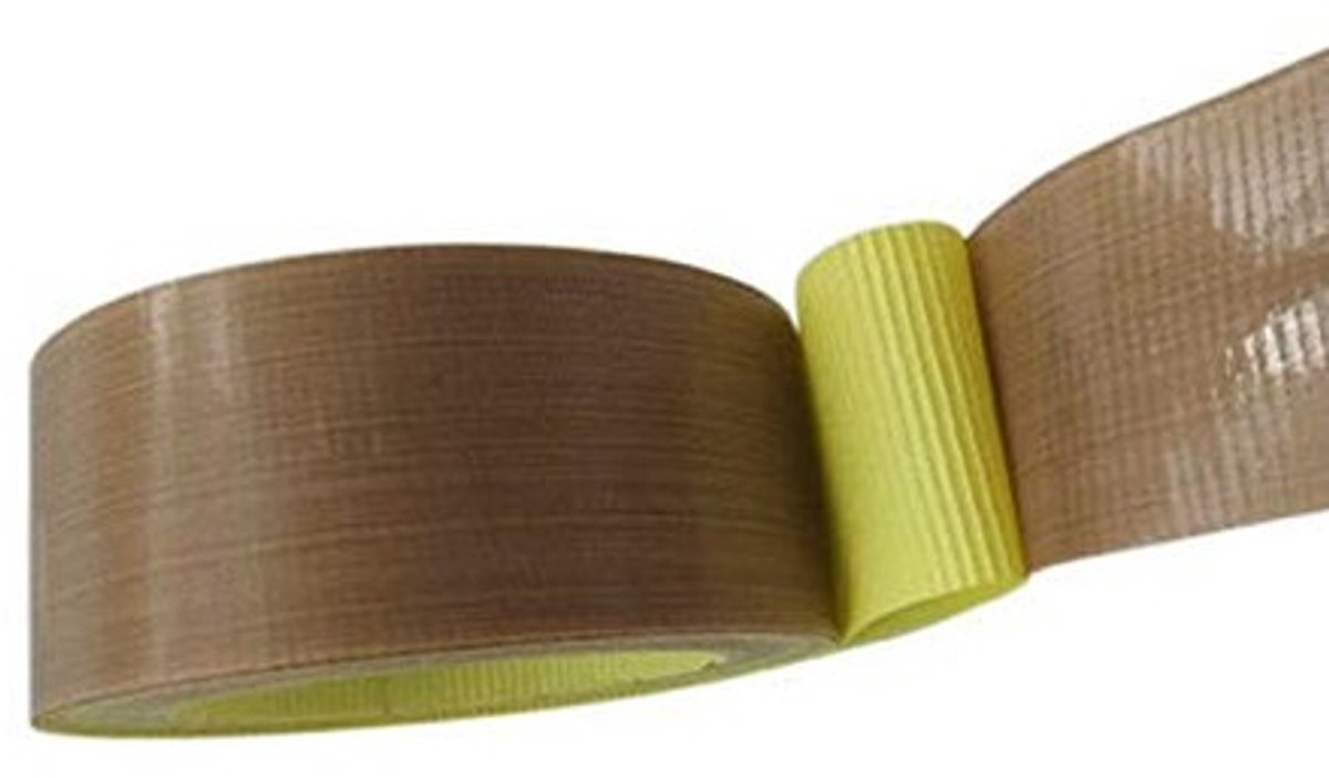Dailygoods- PTFE Tape Hittebestendig - Zelfklevende Tape - Isolatietape - Glasvezel - 40mm x 10m - Dikte 0,13 mm