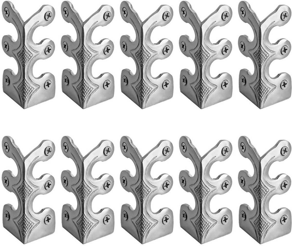Dailygoods- Hoekbeschermers 10 stuks - Metalen Randbeschermers - Anti-botsing Strips - Eenvoudig te Installeren - Bescherming voor Plinten - Verlengde Levensduur Muur