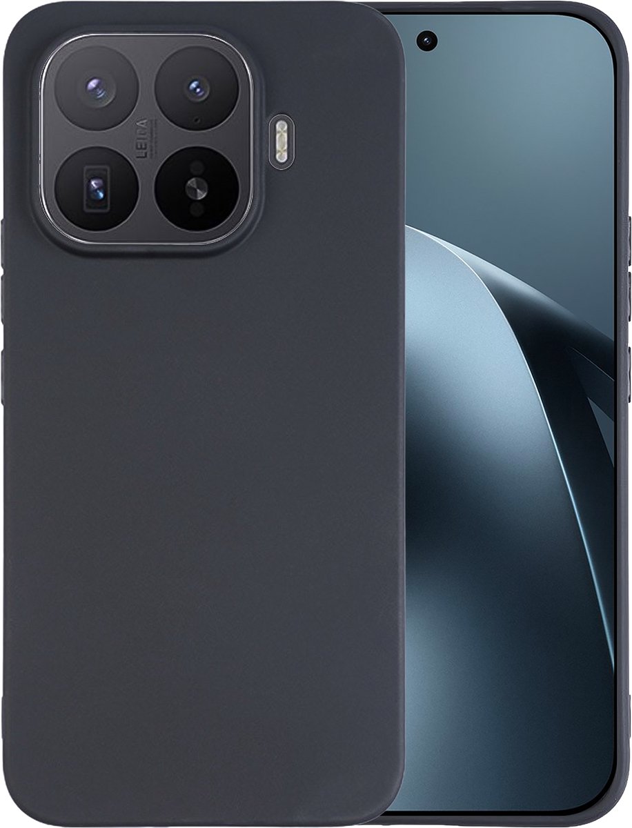 Cazy hoesje geschikt voor Xiaomi 17T Pro Hoesje Siliconen - Flexibele Case - Zwart