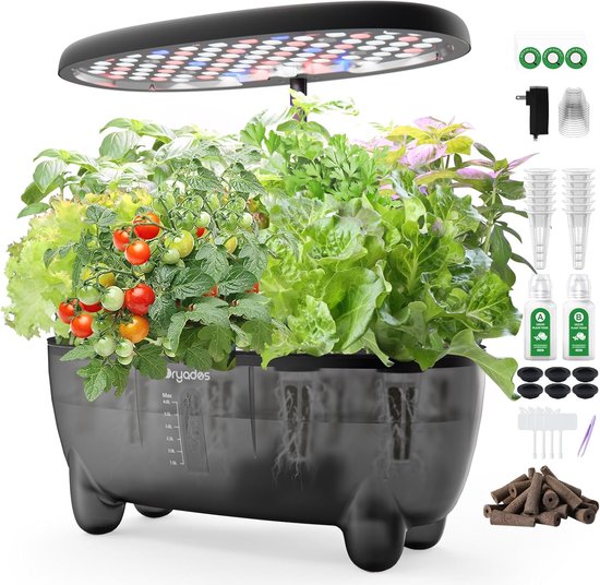 Hydrocultuur Kweeksysteem 12 Pods - Indoor Moestuin - LED Groeilamp Volledig Spectrum - Automatisch Bewateringssysteem - Kruidentuin Voor Binnen - Smart Indoor Garden