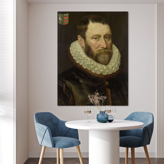 Affiche Jacob Bas Claesz - Peinture d'Adriaen Thomasz. - 90x120cm