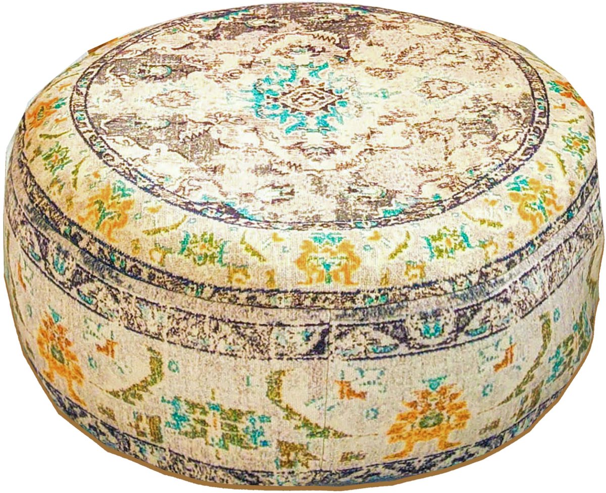 Kussenhoes - 60x20 cm - Ronde Meditatie Tapijt Kussensloop - Gedrukte Katoenen Deken Poef