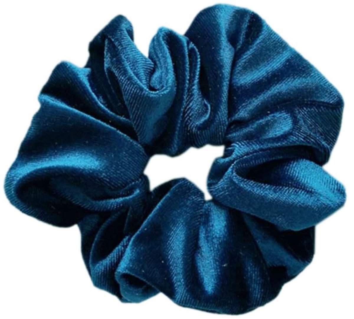 Dailygoods - 3 stuks haarelastiekjes voor dames, premium fluwelen haarelastiekjes voor dames, grote grip, elastische haarwiebelen voor meisjes en dames, donkerblauw