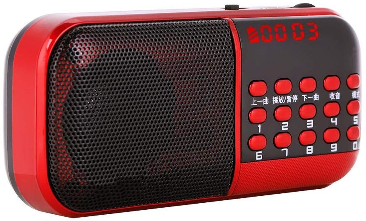 Dailygoods - Draagbare FM-radio - Digitale Radio - Groot LCD-scherm - Compact formaat - Oplaadbare Batterijen - Helder Geluid - Nieuws en Muziek