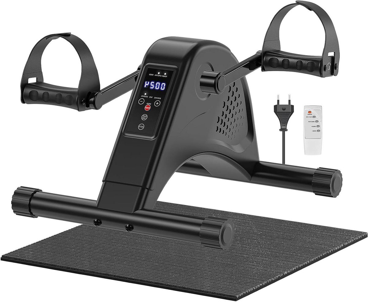 Pedaaltrainer - Hometrainer - Benen Trainen - Stille Motor - 12 Snelheden - Zwart