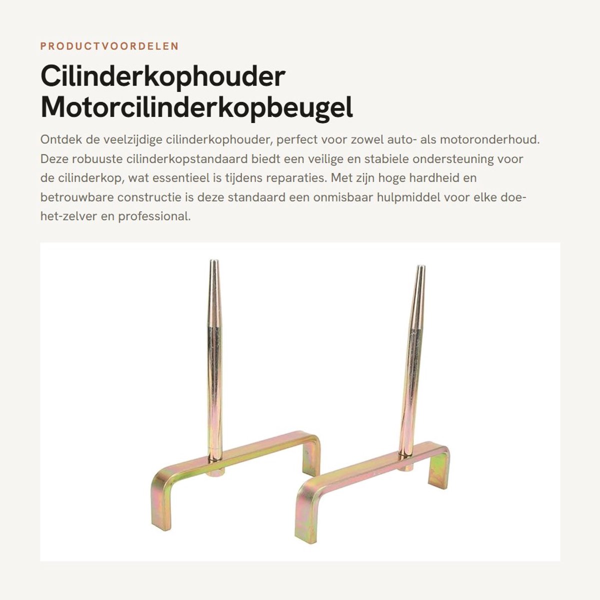 Dailygoods- Cilinderkophouder Betrouwbaar - Motorcilinderkopbeugel - Universeel voor Auto - Stabiele Ondersteuning - Duurzame Constructie - Efficiënt Onderhoud - Motorsteun