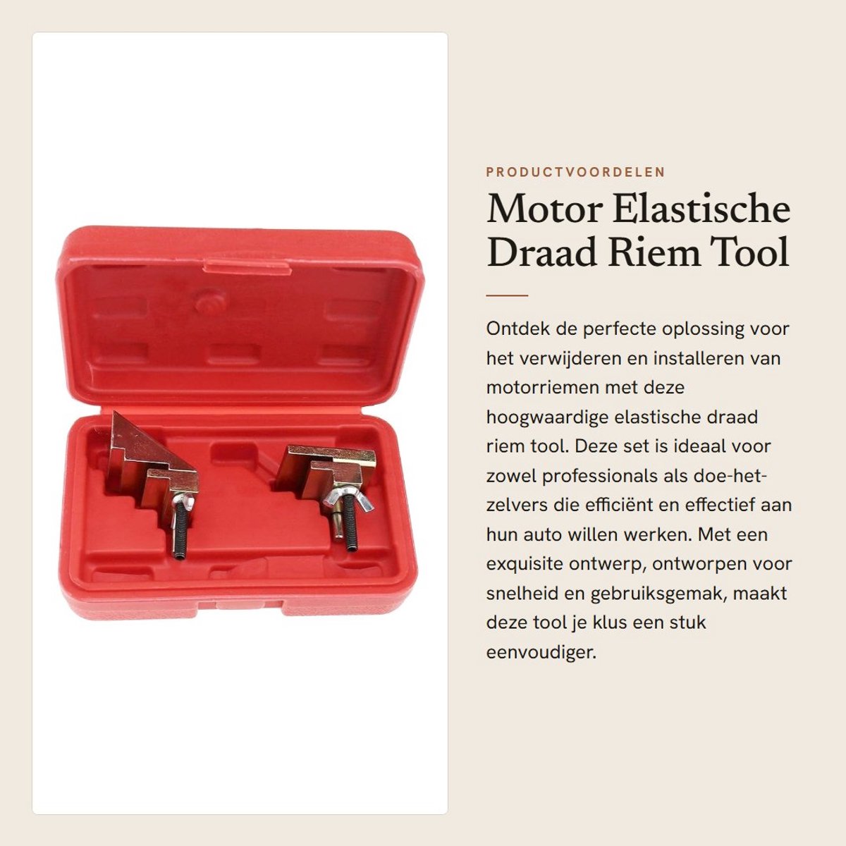 Dailygoods- Riemverwijdertool Set - Reparatiegereedschap - Elastische Riemen - Installatie/Verwijdering - Lichtgewicht 600g - Exquisite Design - Gereedschap