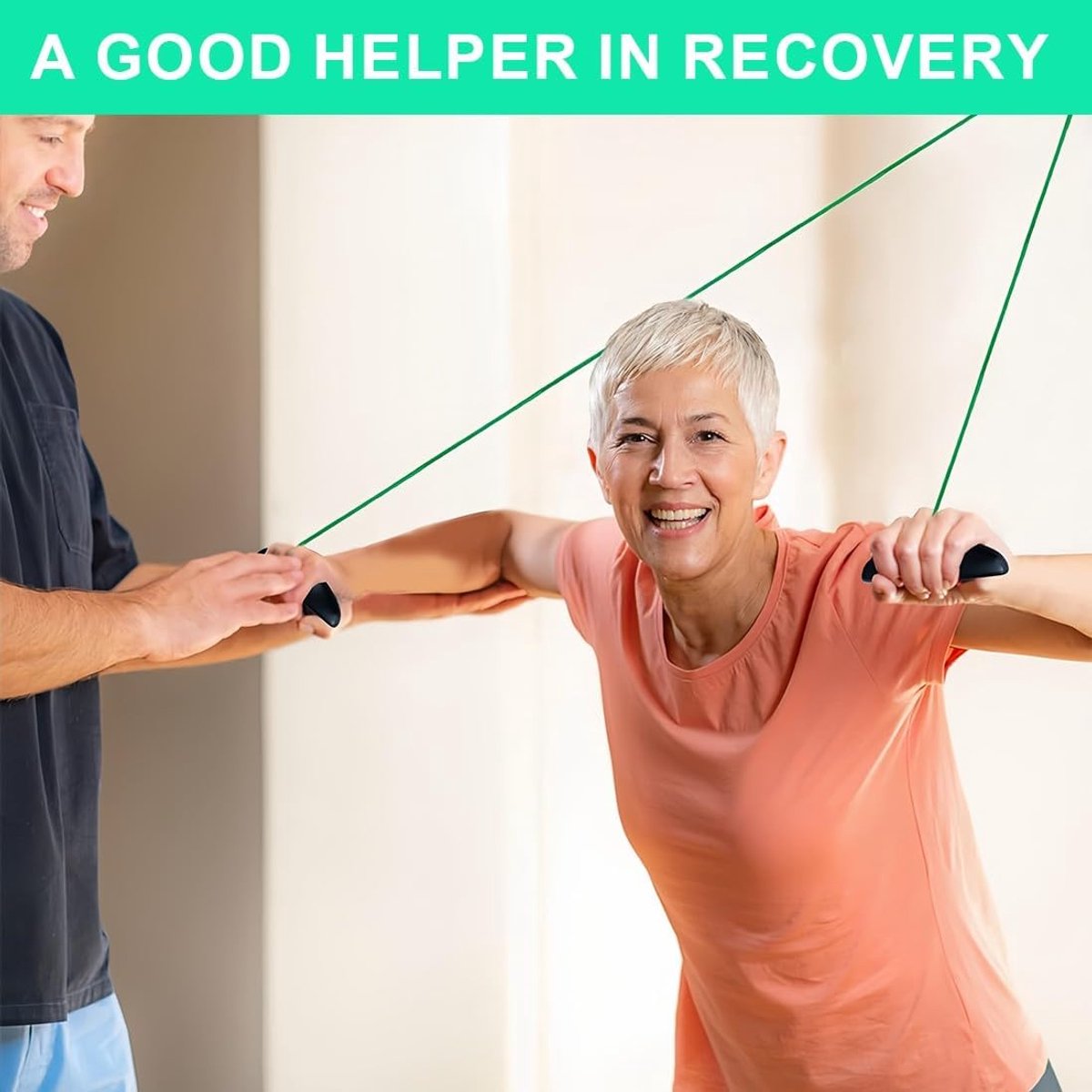 Schoudertraining Trainer Schouderkrachttraining Schouder Oefening Katrol Multifunctioneel Revalidatie Therapie Arm Apparatuur Training (Groen), Groen