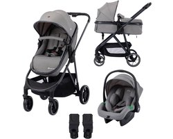 Bebeconfort Breeze Trio - 3-in-1 Kinderwagen met Autostoeltje - 0-4 jaar - Mineral Grey