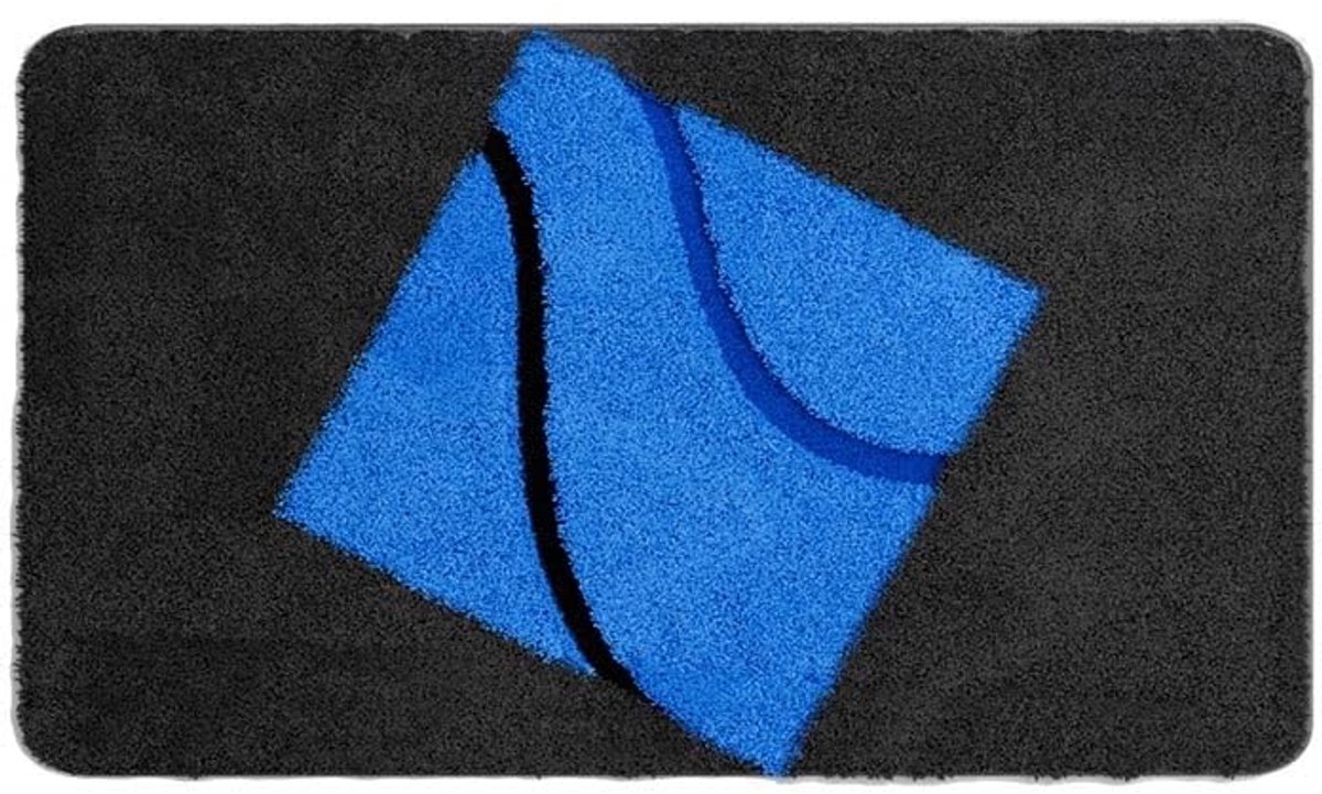Badmat 70x120 cm blauw