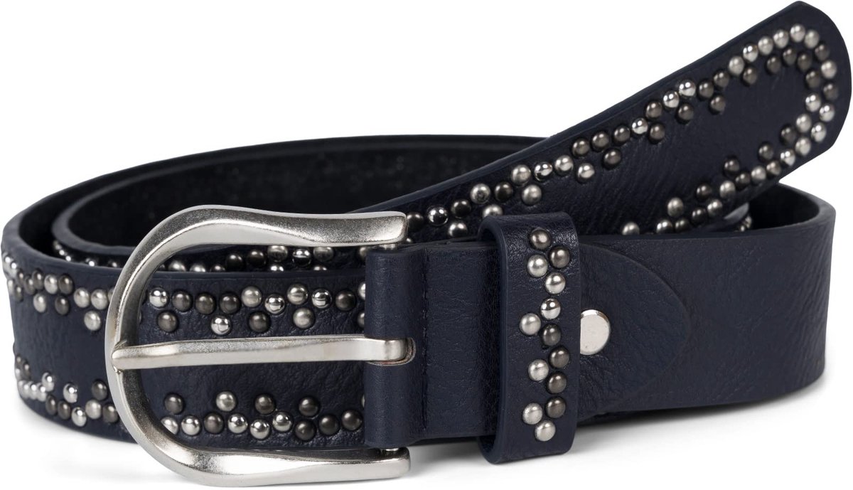 styleBREAKER Naakte riem met verschillende kleuren kleine noppen, riem, verkortbaar, unisex 03010071