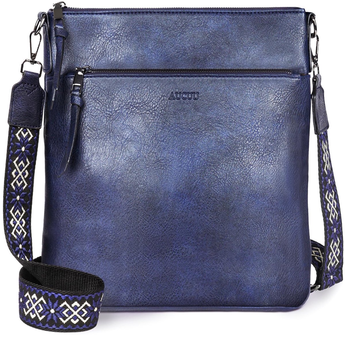 Dailygoods - Aucuu Schoudertas voor dames, schoudertas van leer, modieus, met verstelbare riem voor dames en meisjes, reizen, winkelen, werk, dagelijks gebruik
