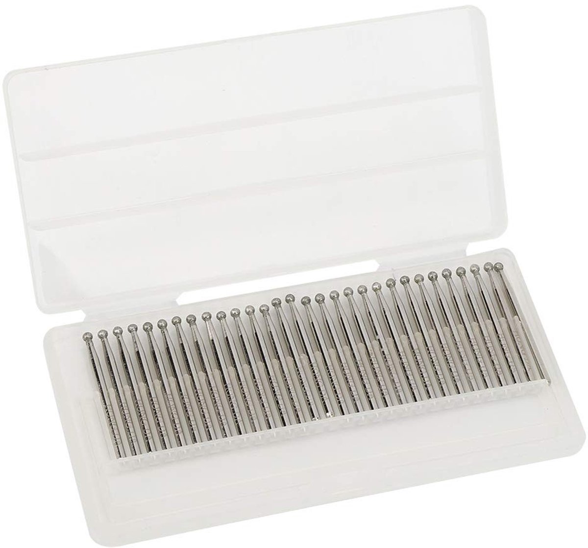 Dailygoods - 30st Ball Head Diamond Slijpbeetjes - Diamant Slijpbeitels - Perfect voor Fijne Details - 3mm Bolvormige Kop - Voor Power Engraving - Ges...