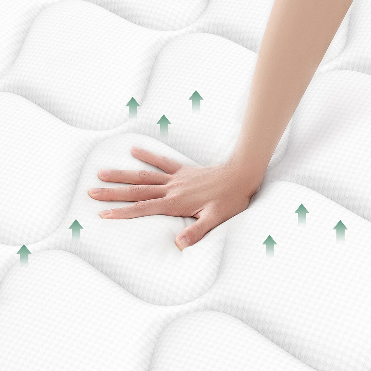 Saikefy Matras 160x200 tweepersoons - Pocketvering Matras - 25cm thumbnail 4