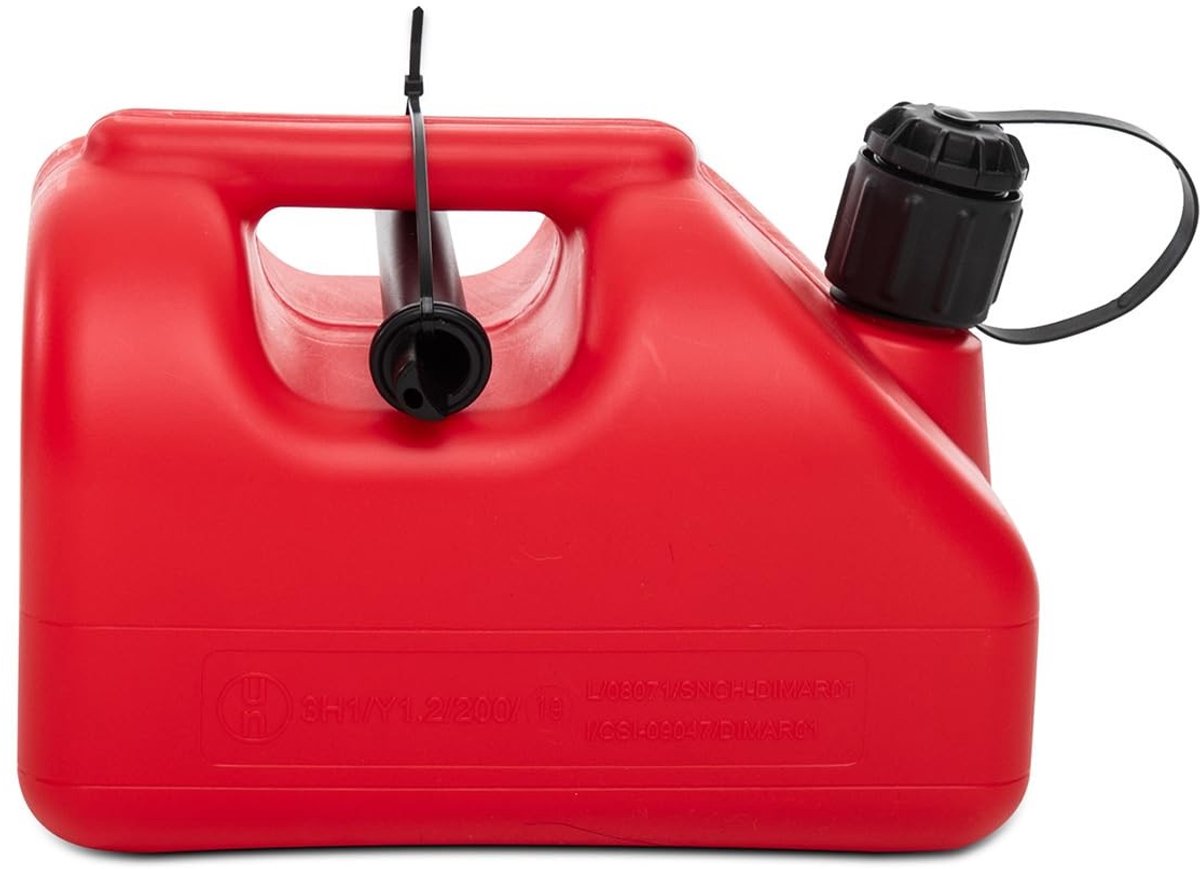 Dailygoods - Benzinjerrycan 5 Liter - Professionele Schenktuit en Ontluchting