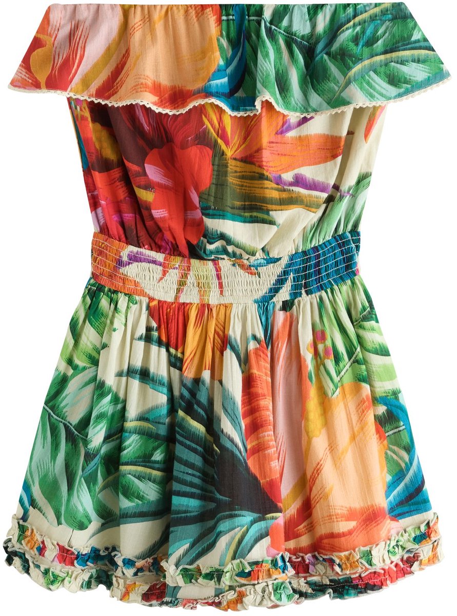 Next - Dames - Bandeau skort playsuit - Crème