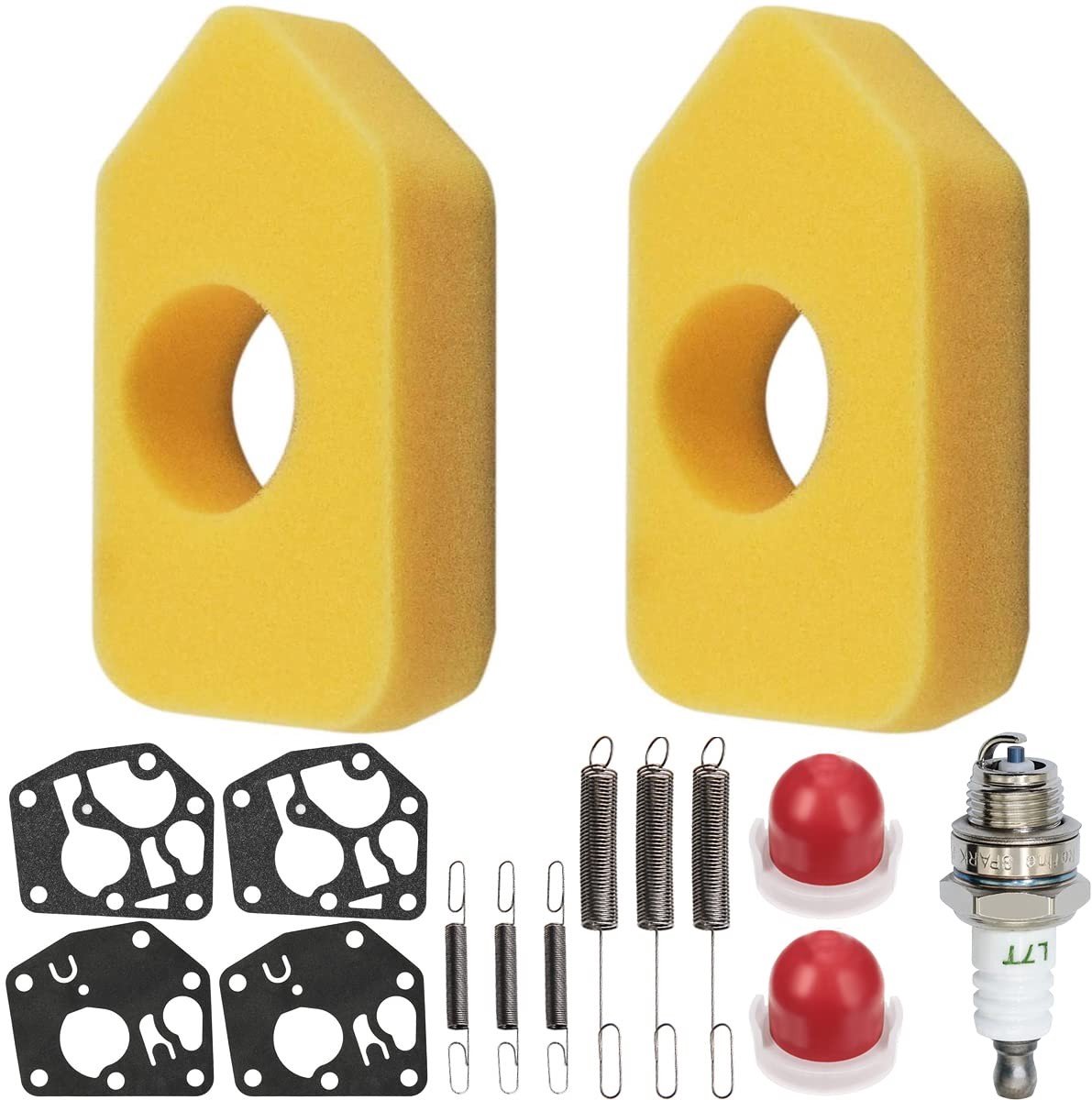Dailygoods - Grasmaaier Onderhoudsset - Luchtfilter - Hoogwaardige kwaliteit - Carburateur Afdichting - Voor Briggs en Stratton - Compleet onderhoudsp...