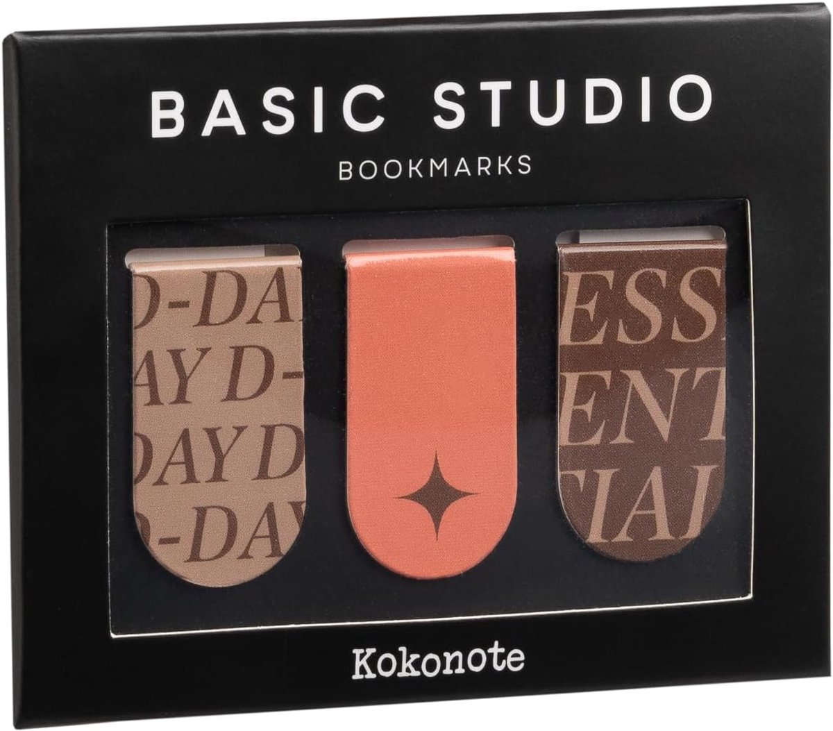 Thijox - Set van 3 Magnetische Boekenleggers - Kleurige Bladwijzers van Metaal voor Boeken, Dagboeken en Kalenders - Esthetische Schrijfwaren voor Lez