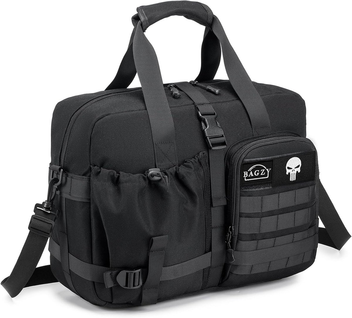 SnelShoppen - BAGZY Tactical Hand Luggage 40x30x20 Wizzair Reis Bagage Lichtgewicht Vouwbare Schoudertas Weekendtas Sporttas Handtas Ziekenhuis Bag