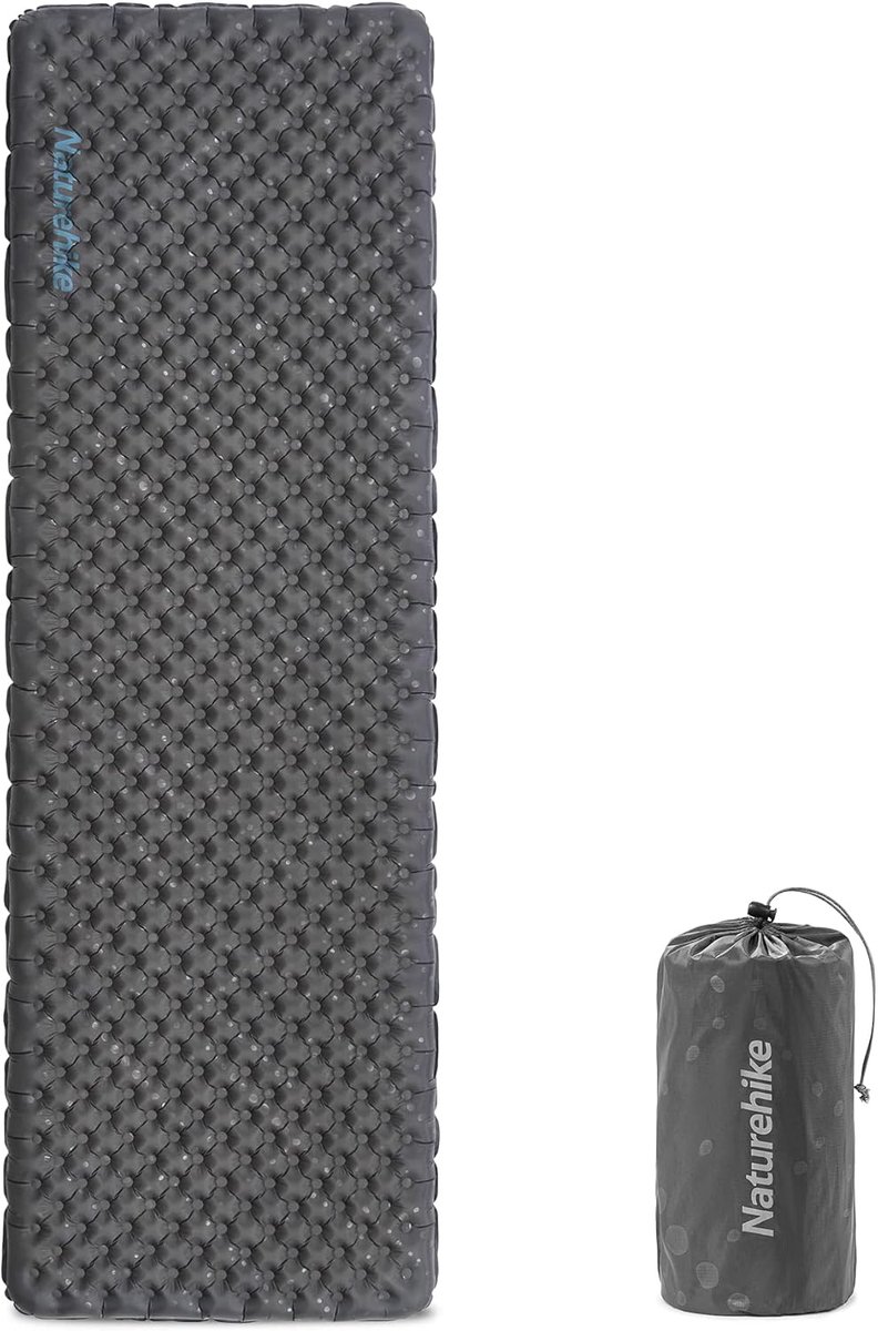 Thijox - Ultralichte Zelfopblazende Campingmat 3.5 R-Value 4 Seizoenen Duurzaam Luchtbed met Opblaasbare Zak voor Kamperen, Wandelen en Buitensport