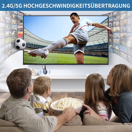 Draadloze HDMI Dongle - Screen Mirror Adapter - Streamen naar TV - Plug en Play - 4K Resolutie - Zwart — afbeelding 5
