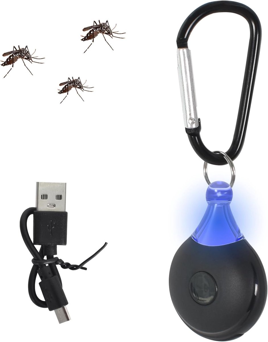 SnelShoppen - Ultrasonic Insectenbeschermer USB, Elektronisch Ongediertebestrijdingsapparaat voor Muggen, Spinnen, Kakkerlakken en Muizen, Binnen en B
