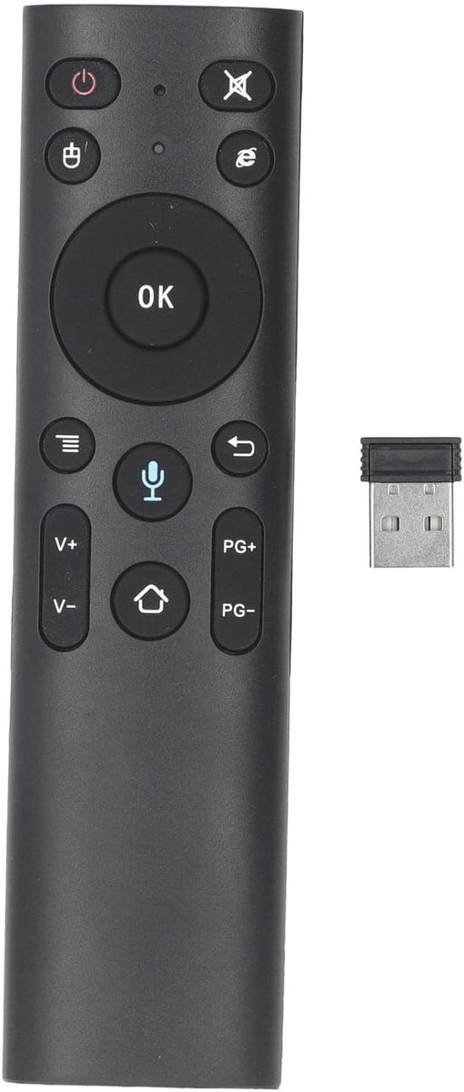 Universele 2.4G Afstandsbediening met Infrarood Leerfunctie voor Projector, TV en Computer - Draadloze USB Afstandsbediening voor Mobiele Apparaten