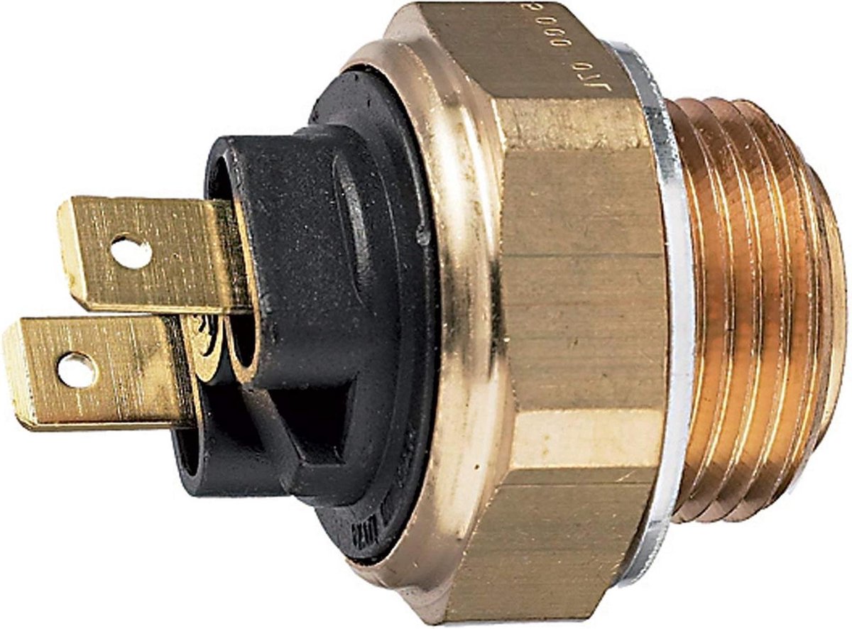 Temperatuur Schakelaar - Ventilator Schakelaar - Koeling Motor - Messing Materiaal - 11 cm - Goud