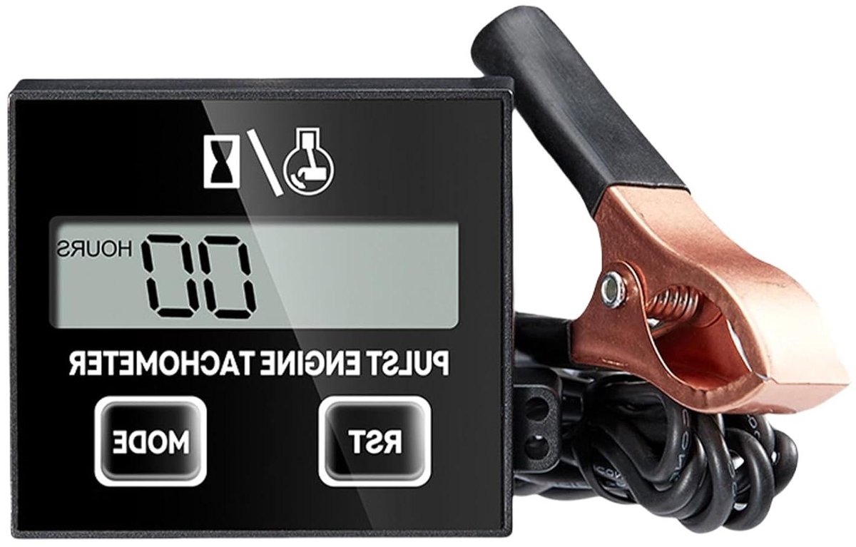 Digitale Toerenteller - Snelheidsmeter Motor - Motorprestaties Meten - Inductief Ontwerp - 0-30000 RPM - Zwart