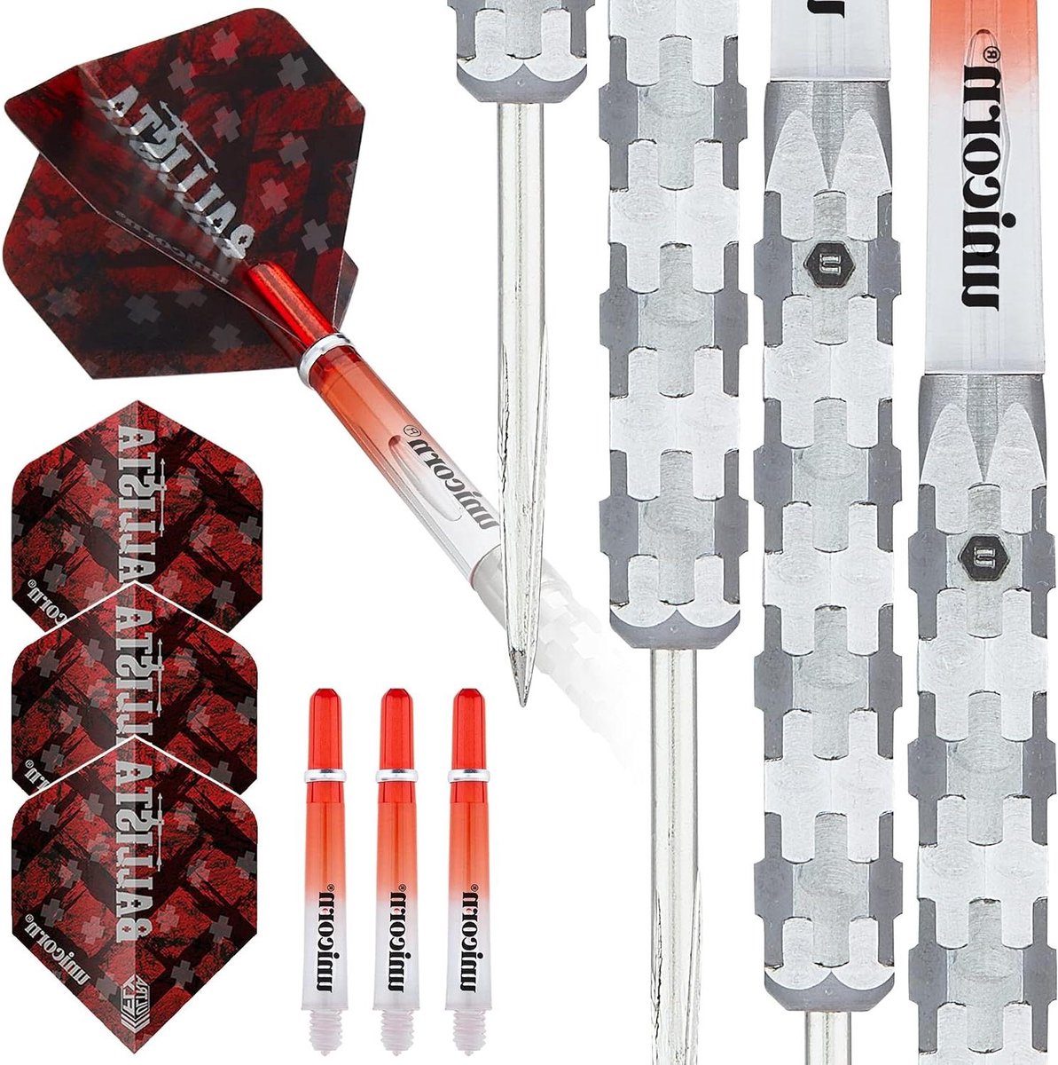Dartpijlen Set - Wolfraam Pijlen - Precisie Werpen - Extreem Grip - 21 gram - Zilver