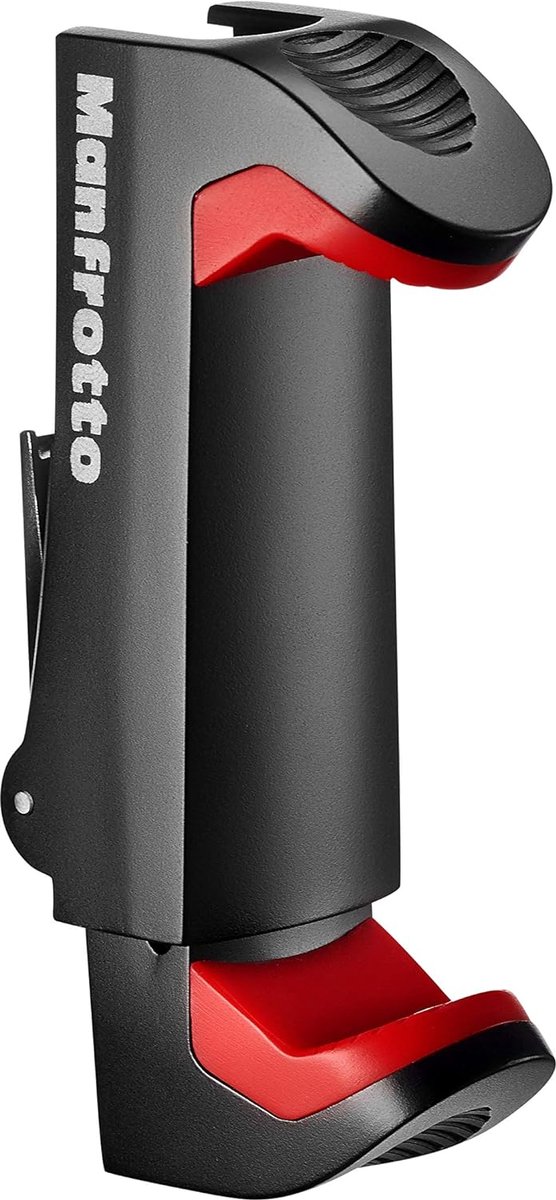 Thijox - Universele Smartphoneklem Pro Versie voor Mini-Camerastatief, Tafelstatief, Compact Statief, Vlogging, Zwart, Voor Smartphones 60-104mm