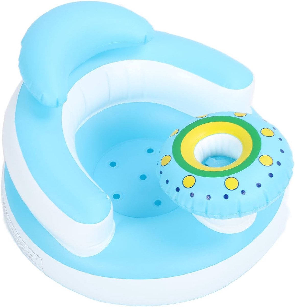 Opblaasbare Babystoel, Vlo Stoel voor Baby's en Peuters, Vouwbare Kinderstoel, Comfortabele PVC Stoel voor Zwembad en Bad