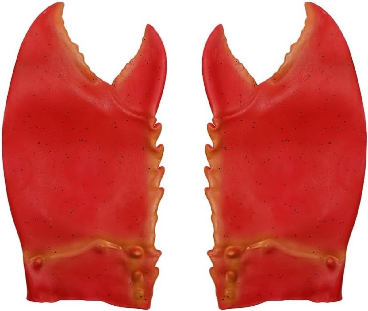 Kostuumaccessoires voor Halloween: Rode klauwhandschoenen, grappige poothandschoenen en simulatiehandschoenen