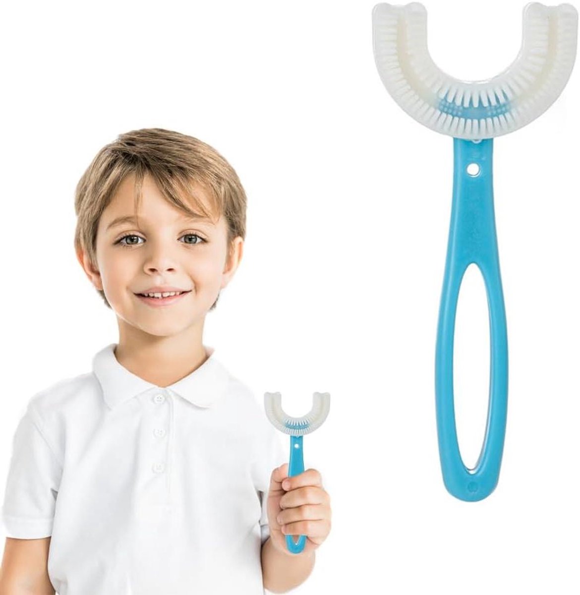 Kinder Tandenborstels - Baby Borstel - Mondhygiëne Bevorderen - U-vormig Ontwerp - 2 Stuks - Meerdere Kleuren