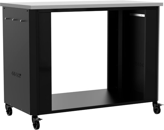 Outdoor Keukentafel - Werktafel RVS - Buiten Koken - Met Haken - 119 x 60 cm - Zwart van OutDoor — afbeelding 5