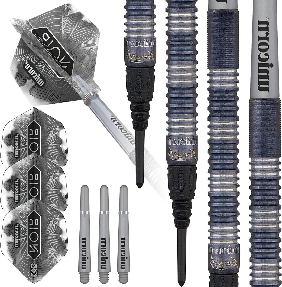 Steel Darts Set - Tungsten Darts - Precisie Werpen - 90% Tungsten - 18G - Zwart