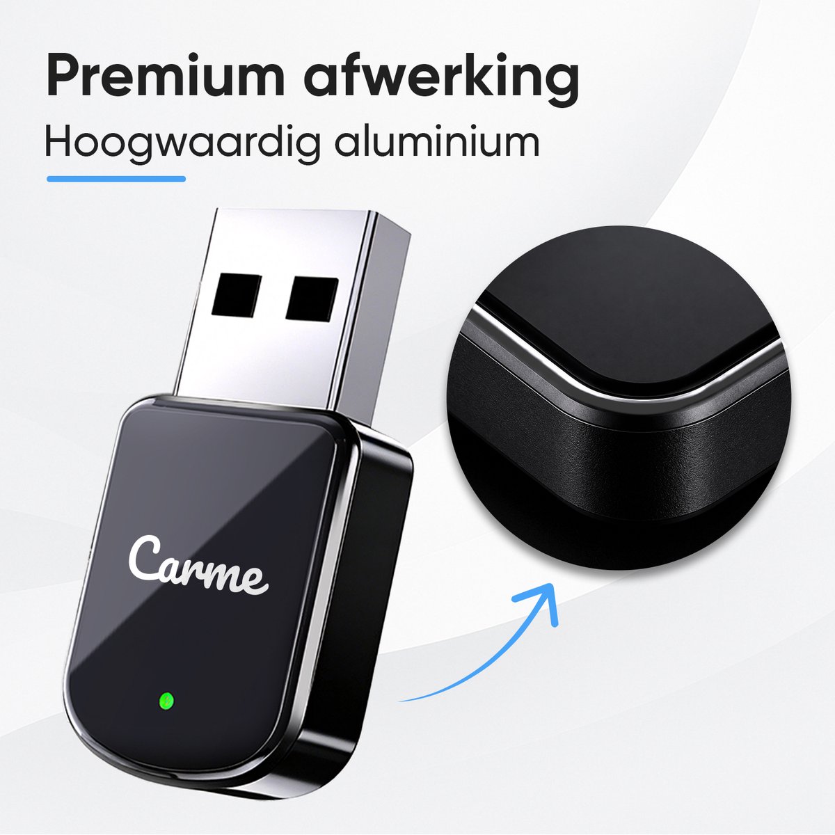 CarMe Mini 2-in-1 CarPlay Dongle V3 - CarPlay Adapter - Draadloos CarPlay & Android Auto - USB-A & USB-C - Android Auto Dongle - Apple Carplay - Zwart — cadeau in Gadgets - foto 7