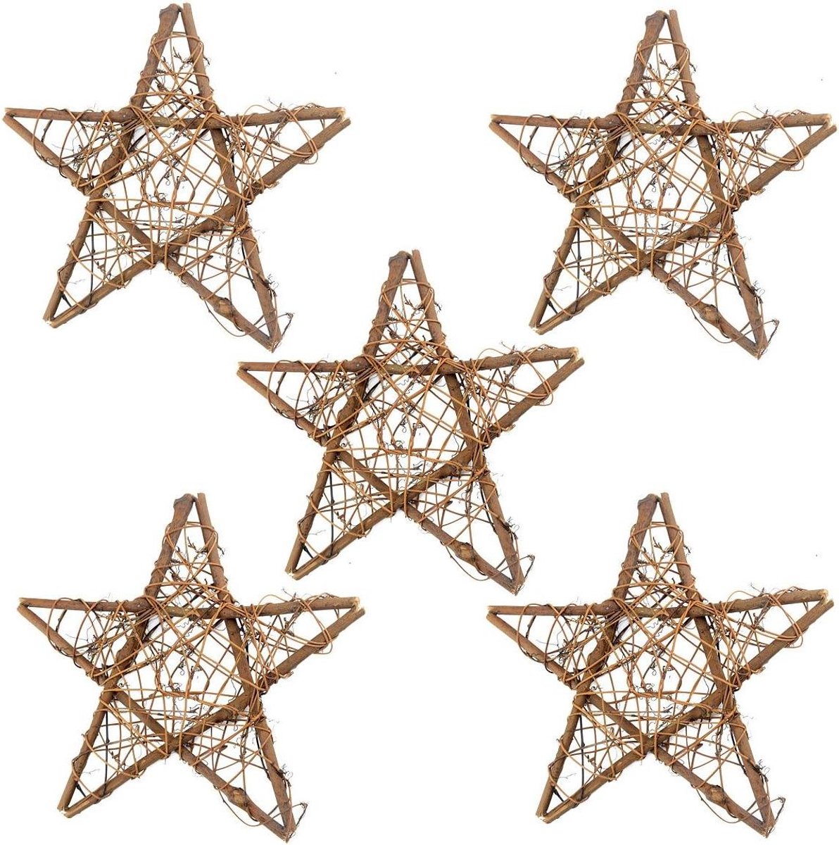 Gedroogde Rotan Kransen - Natuurlijke Decoratie - Huis Tuin Decoratie - Handgemaakt Ontwerp - 30 cm - Bruin