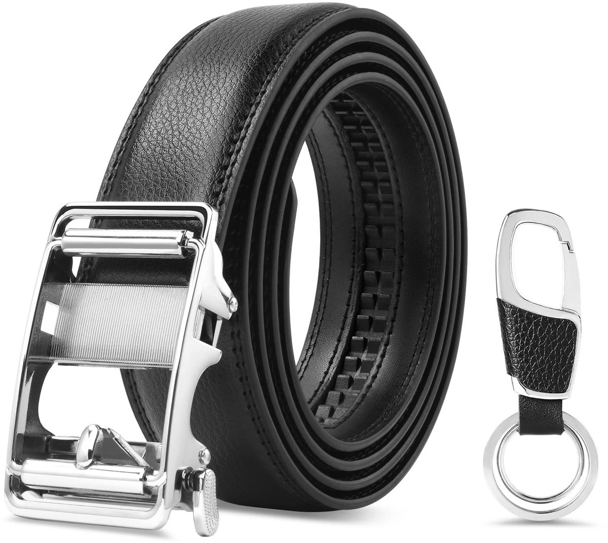 Dailygoods - Lederen Riem voor Heren met Automatische Sluiting - 130 cm