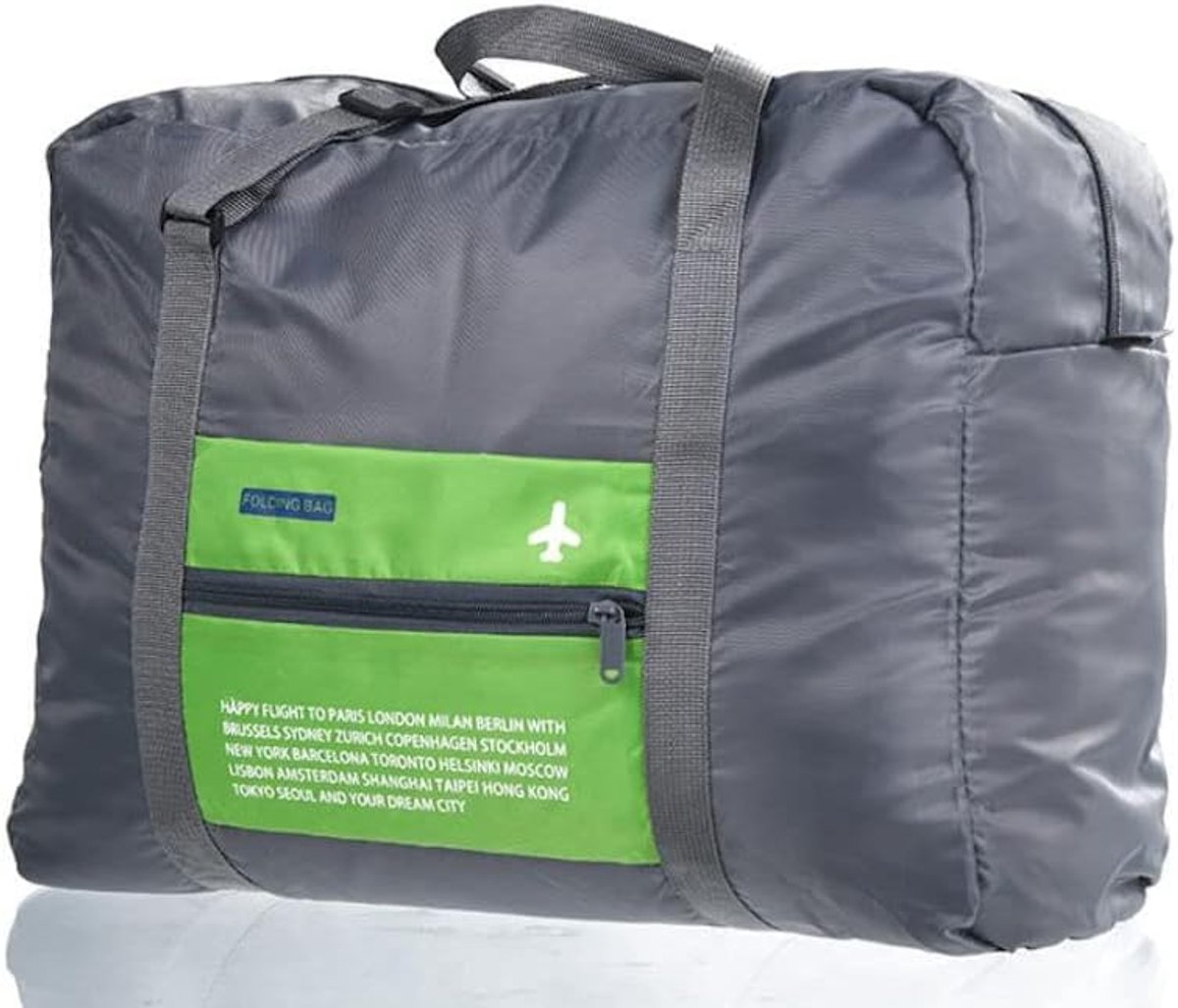 Thijox - Decopatent Opvouwbare Reistas Flightbag - Handbagage Koffer Reis Tas - Travelbag Organizer voor Koffer - Groen - Ideaal voor Weekendje Weg, V
