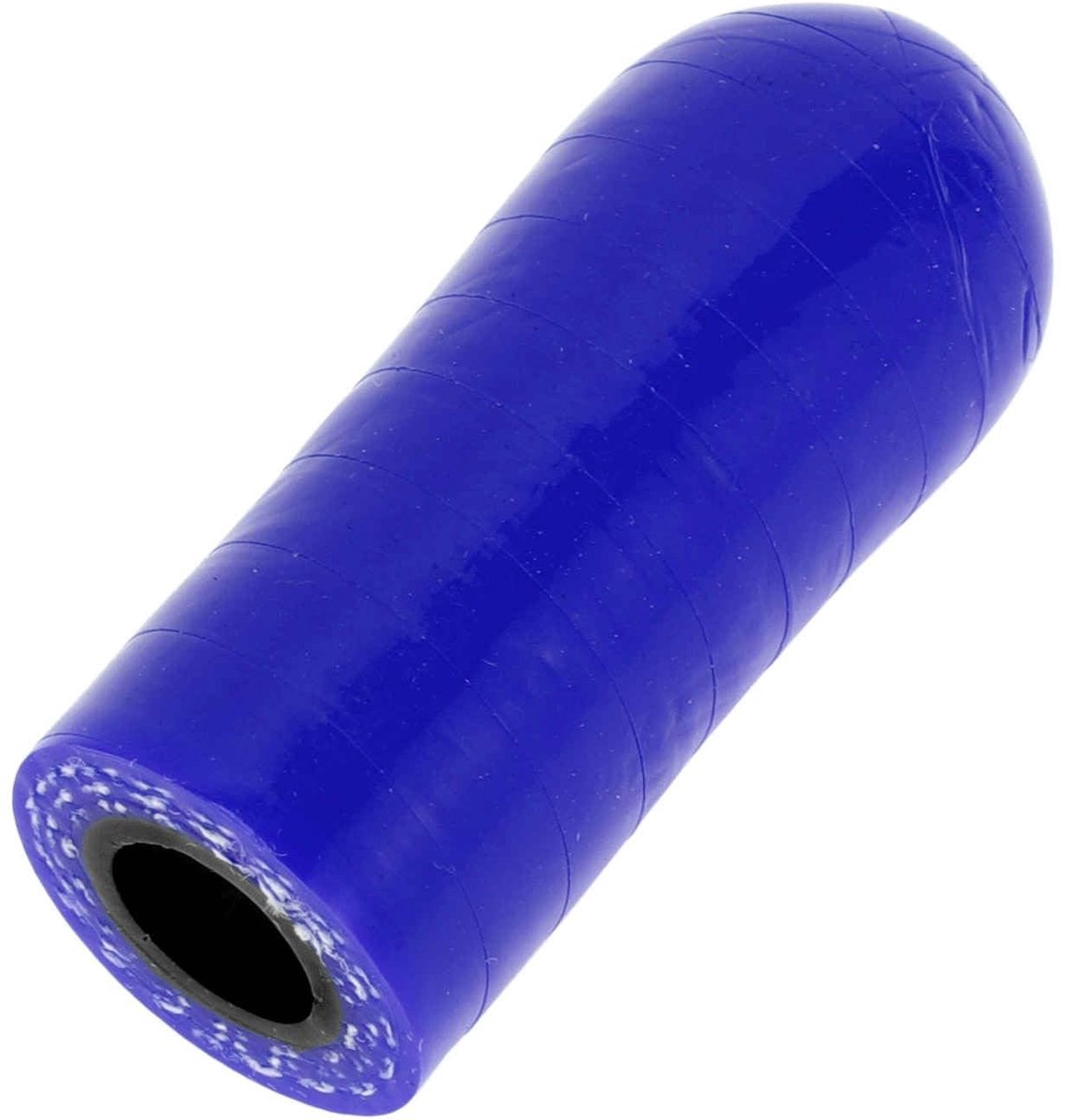 Dailygoods- Siliconen Slang Versterkt - 30 mm Lengte - Binnendiameter 8 mm - Temperatuurbestendig tot 300 ℃ - Meerlaags Geweven - Zwart/Blauw - Slangmondstuk
