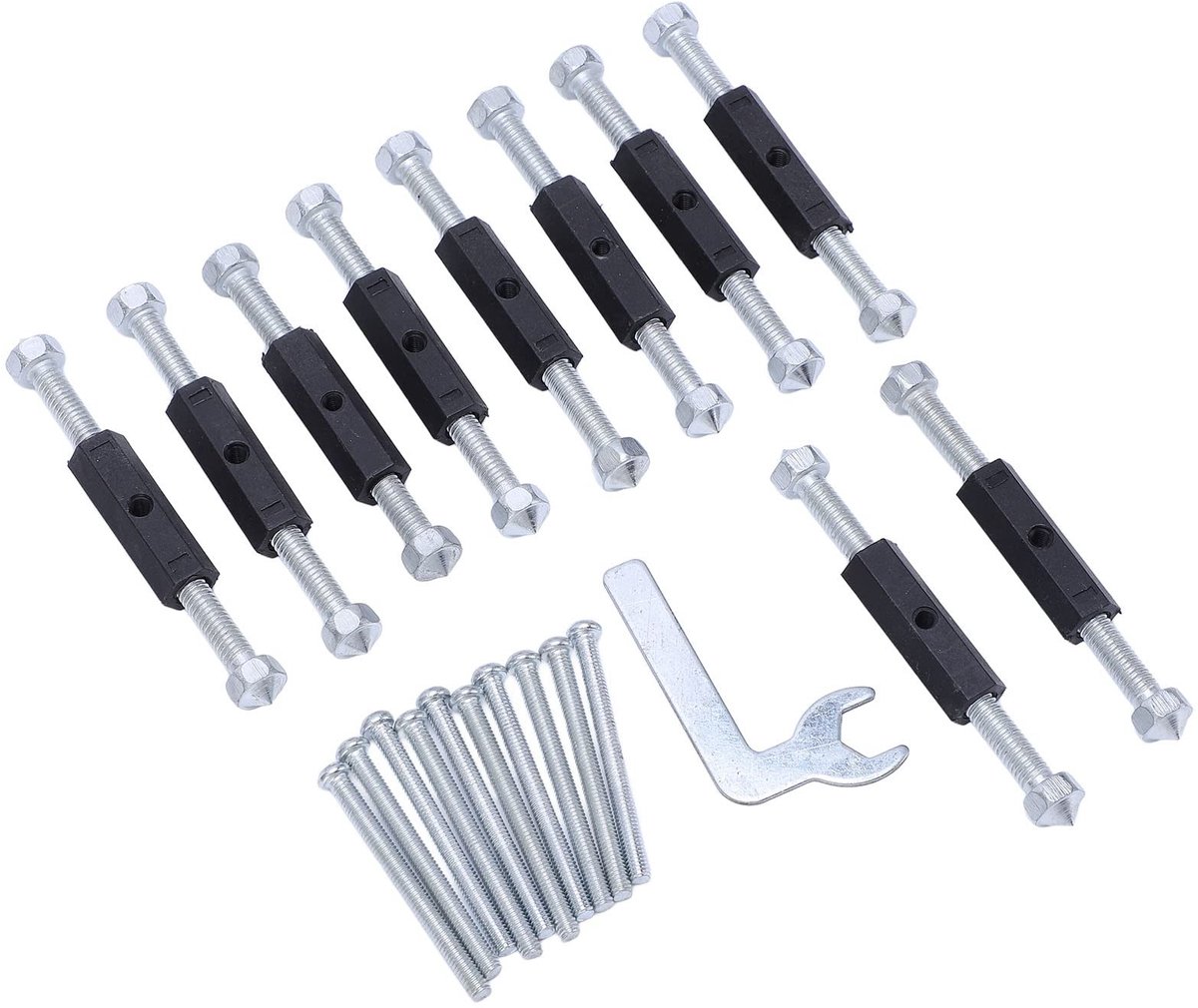 Dailygoods- Bevestigingsset Hoogwaardige Reparatieset - Doorzichtige Schroefdraad - Installatie 86 Isolatiesteunen - Hoge Hardheid - Duurzaam