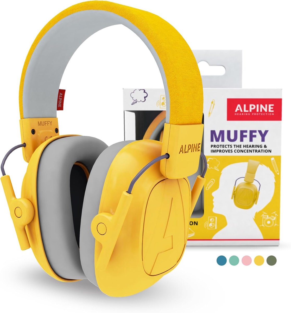 Thijox - Alpine Muffy Kids Oorbeschermers, Gehoorbescherming voor Kinderen van 3-16 Jaar, Comfortabele en Verstelbare Oorkappen, Ideaal voor Feesten,