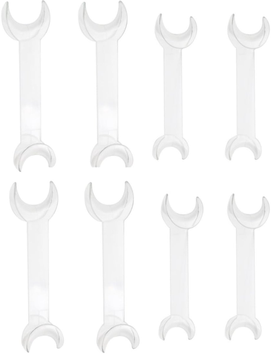 Dailygoods- Wandhouder T-vormige mondopener - Set van 8 - Dubbele kop - Intraorale wang-lippenhouder - Hoogwaardige kunststof - Temperatuurbestendig <135°C