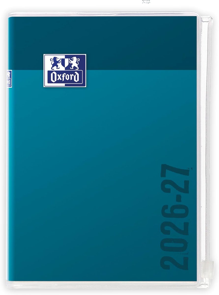 Thijox - Schoolagenda 2024-2025 Oxford Creation Zip 12x18cm - 1 Dag per Pagina - 352 Pagina's - Mineraal - Perfect voor Studenten