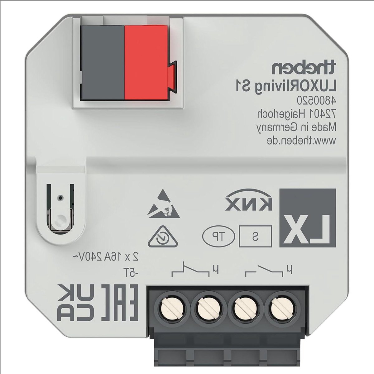 Schakelactor Inbouw - Smart Home Module - Verlichting Sturen - 2 Binaire Ingangen - 32 x 45 cm - Wit